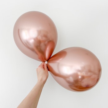 Chromeballonger Rosé 30 cm