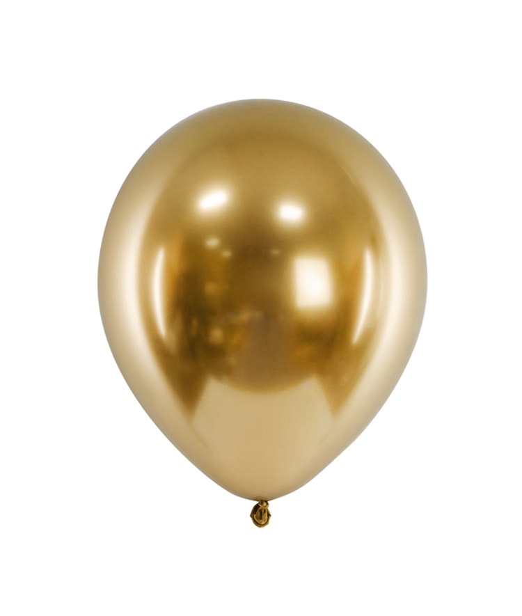 Chromeballonger Guld 30 cm