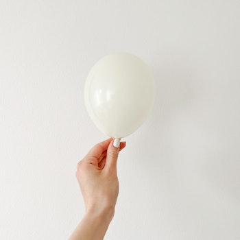 Miniballonger Krämvit 10-pack