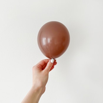 Miniballonger Chokladbrun 10-pack