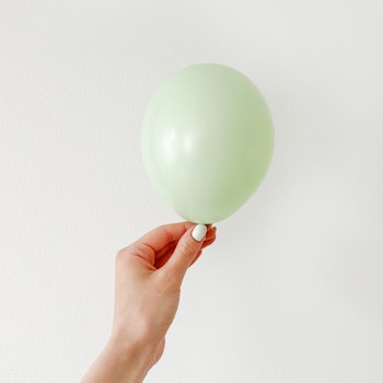 Miniballonger Pistagegrön 10-pack