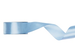 Satinband 25mm - Light misty blue