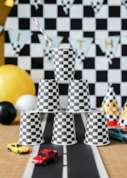 Pappersmuggar 6-pack Racingflagga