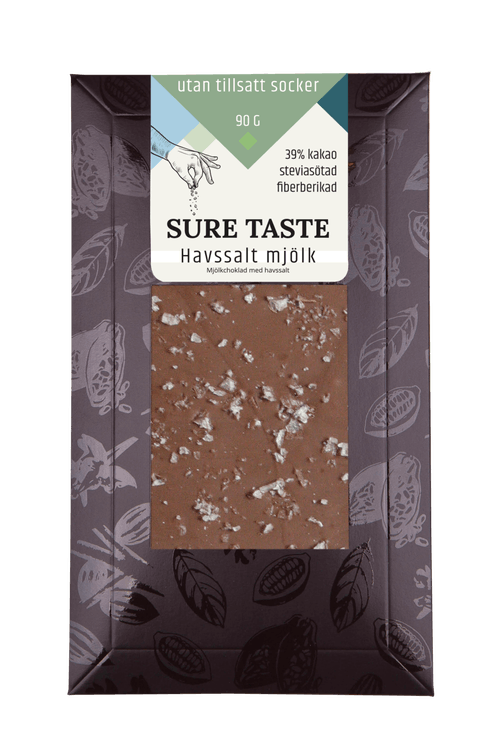 Chokladkaka Havssalt Mjölkchoklad utan tillsatt socker