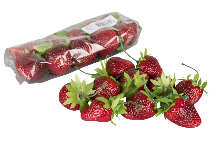 Konstgjorda jordgubbar 10-pack