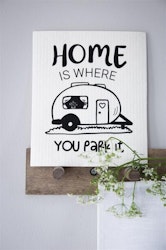 Disktrasa - Home is where you park it - Husvagn