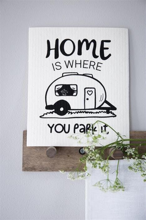 Disktrasa - Home is where you park it - Husvagn
