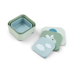 Snacks box 3-set Happy Clouds grön