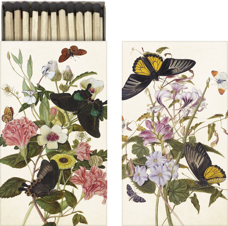 Tändsticksask Blommor & Fjärilar