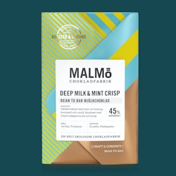 Malmö Chokladfabrik Deep Milk & Mint Crisp