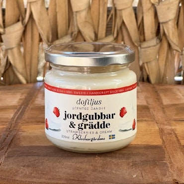 Doftljus Jordgubbar & Grädde