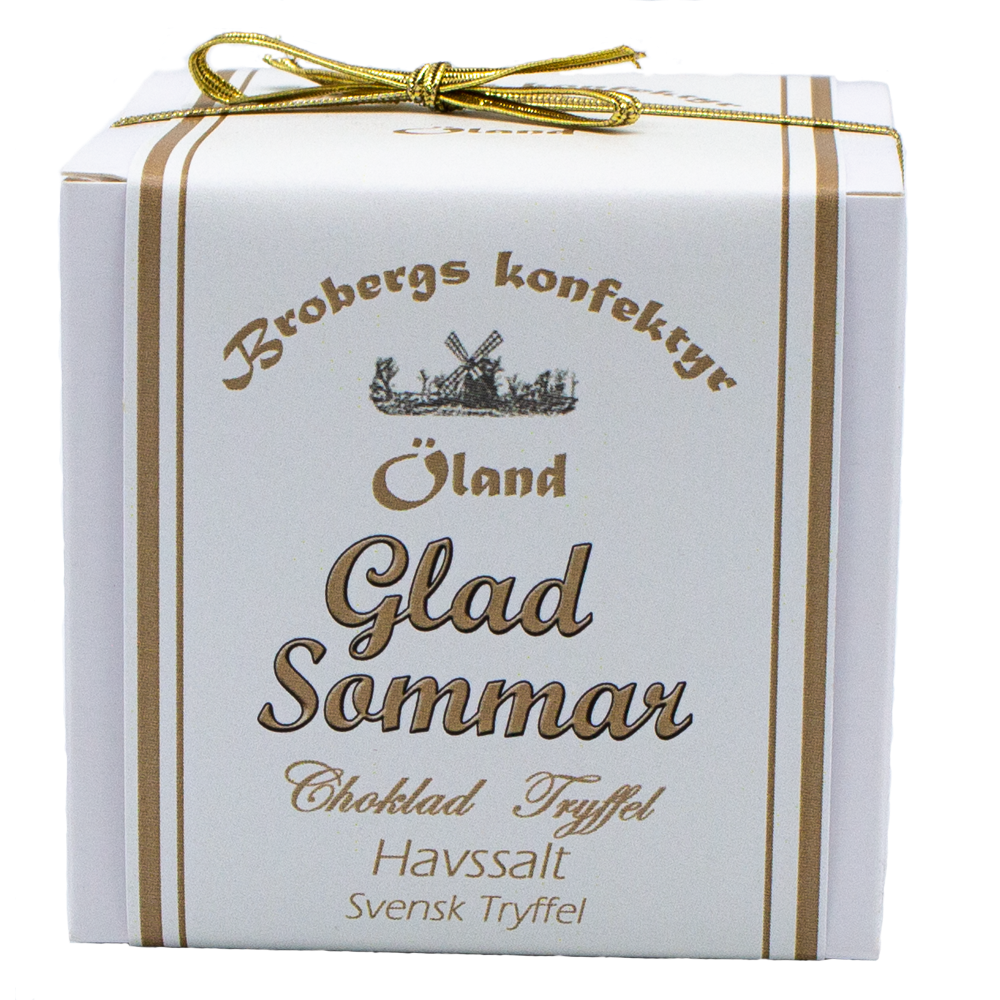 Brobergs Chokladtryffel havssalt budskapsbox Glad Sommar