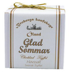 Brobergs Chokladtryffel havssalt budskapsbox Glad Sommar