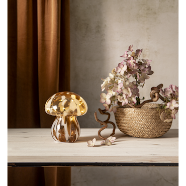 Glasdekoration Funghi liten med timer