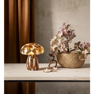 Glasdekoration Funghi stor med timer