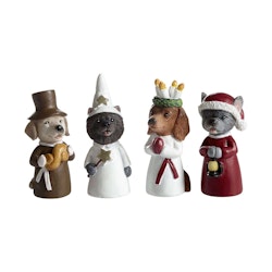 Luciatåg Hundar 4-pack