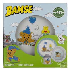 Bamse Ballong barnservis 3-delad