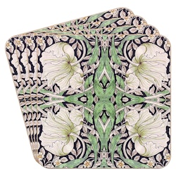 William Morris Pimpernel Midnight Glasunderlägg 4-pack