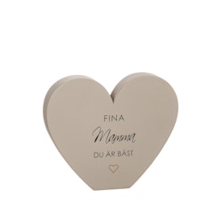 Stående hjärta Mamma