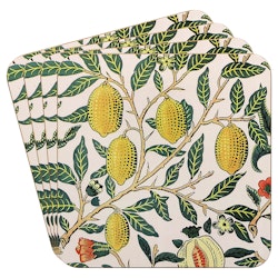 William Morris Fruits Glasunderlägg 4-pack