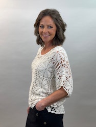 Mix by Heart Diana virkad topp beige
