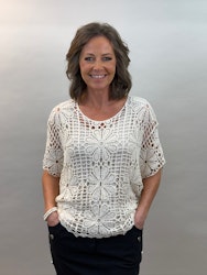 Mix by Heart Diana virkad topp beige