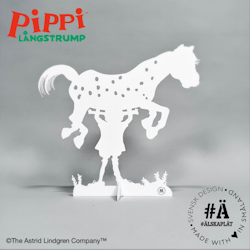 #Älska Plåt Pippi bär lilla gubben vit