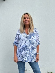 Mix by Heart Ellie blus blå blommig
