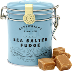 Cartwright & Butler Sea Salted fudge I plåtburk