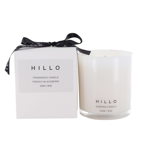 Hillo Scented Soy Candle - French Blackberry