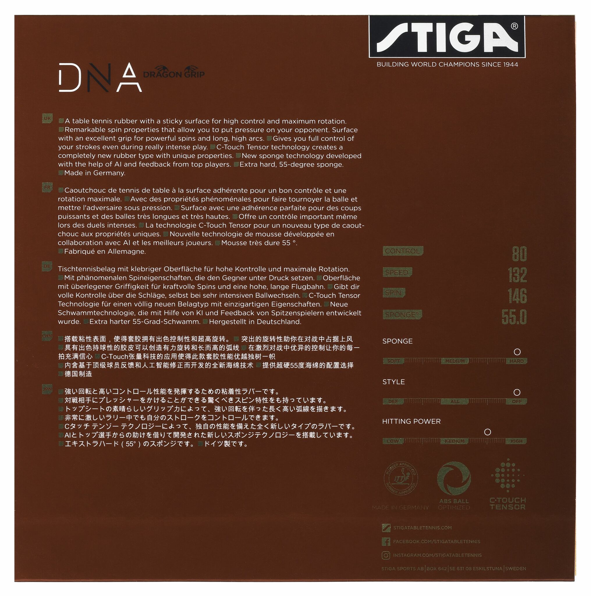 Stiga - DNA - Dragon Grip