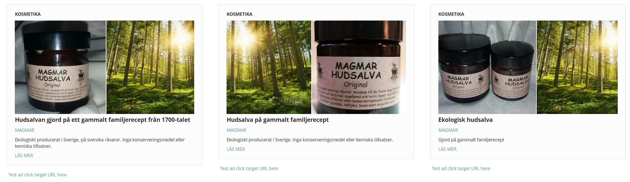 Erbjudande: Magmar Hudsalva 30 ml.  Köp 3 st. betala för 2.