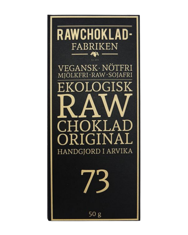 Rawchokladfabriken - Ekologisk rawchoklad 73% - Original
