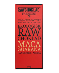 Rawchokladfabriken - Ekologisk rawchoklad 73% - Maca & Guarana