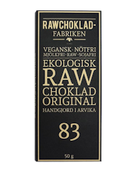 Rawchokladfabriken - Ekologisk rawchoklad 83% - Original