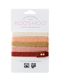 Kooshoo - Ekologiska hårsnoddar - 5-pack - Ginger