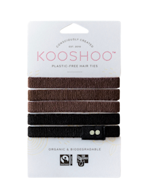 Kooshoo - Ekologiska hårsnoddar - 5-pack - Brun & Svart