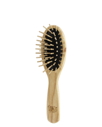 TEK - Liten hårborste i askträ med korta träpiggar