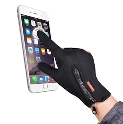 Water resistant gloves with touch