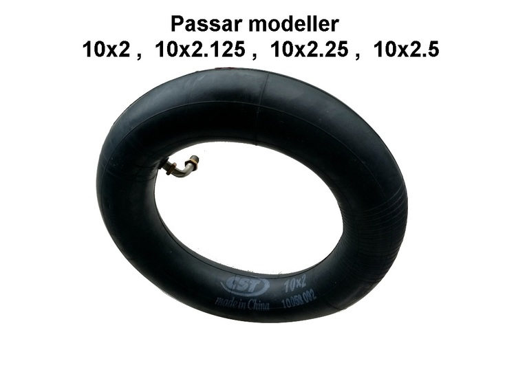 CST 10 x 2 Innerslang med böjd ventil (Passar 10x2.5)