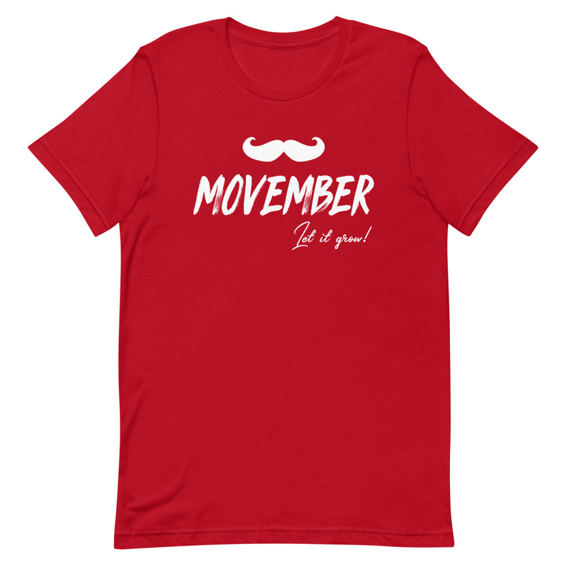 Unisex T-Skjorte MOVEMBER ''Let It Grow!" - iamhockey - Norges største  utvalg av hockey treningsutstyr.