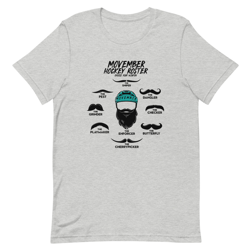 Unisex T-Skjorte - MOVEMBER ROSTER