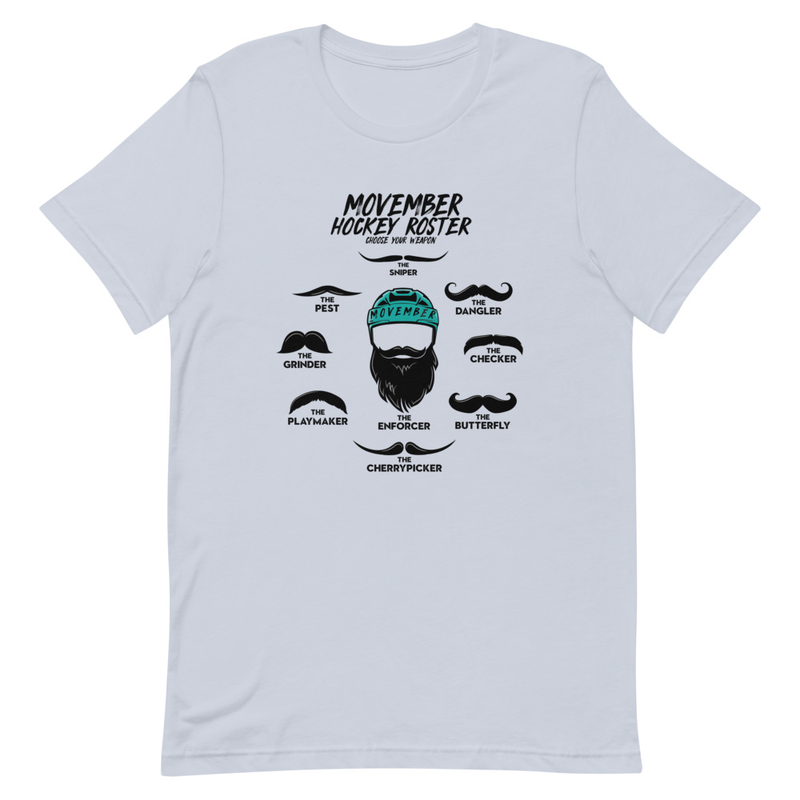 Unisex T-Skjorte - MOVEMBER ROSTER