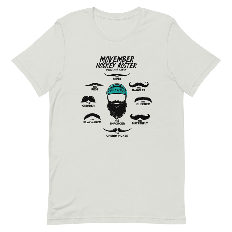 Unisex T-Skjorte - MOVEMBER ROSTER