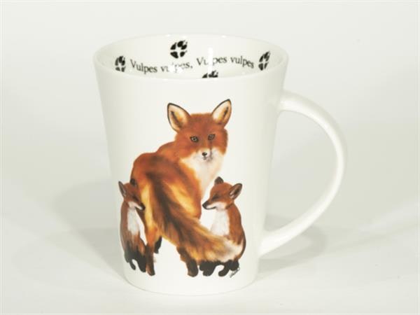 Vilda djur - Mugg med rävmotiv - Svensk originaldesign, II-sort