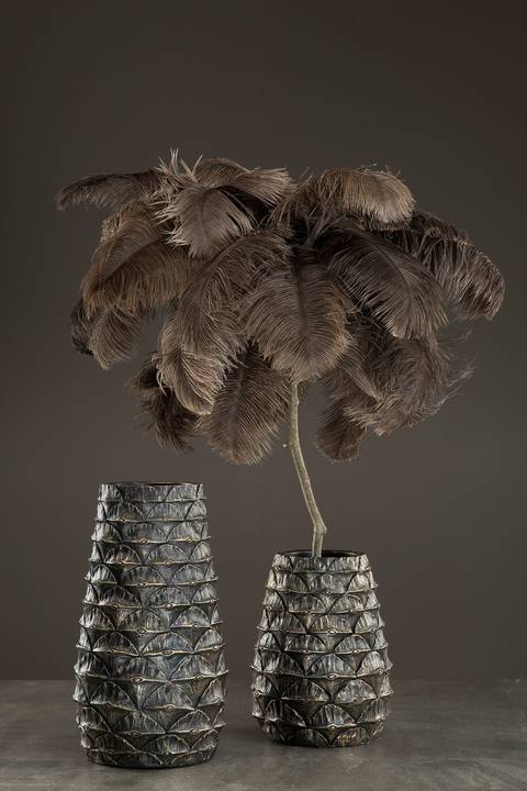 Kruka/Vas Palm Brunguld 19,5 x 35 cm