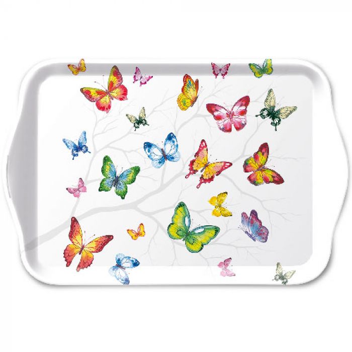 Bricka *Färgglada fjärilar* från Ambiente - *Colourful butterflies*