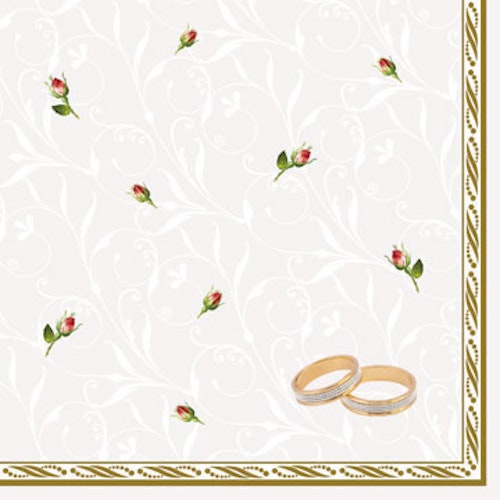 Servett från Maki - *Bröllopsringar* - *Wedding Rings*