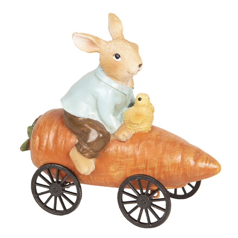 Påskpynt - Kanin i morotsbil