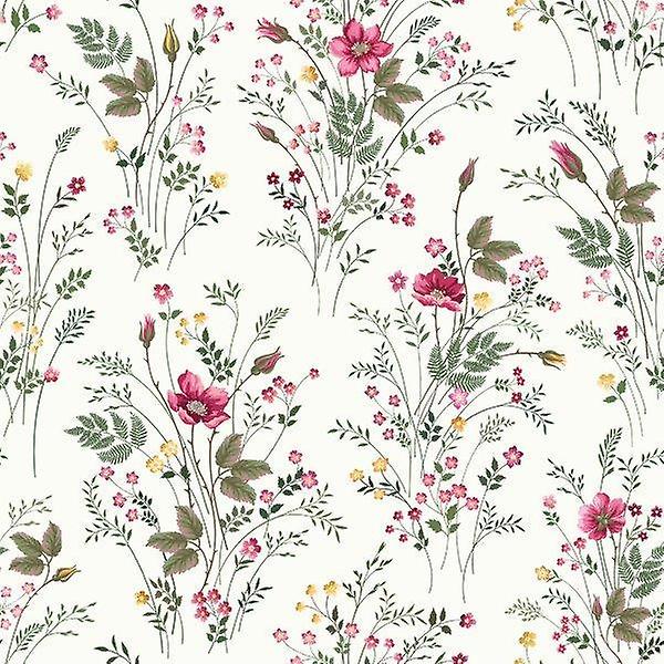 Servett från Pixie Design - *Blommor i rosa och gult*